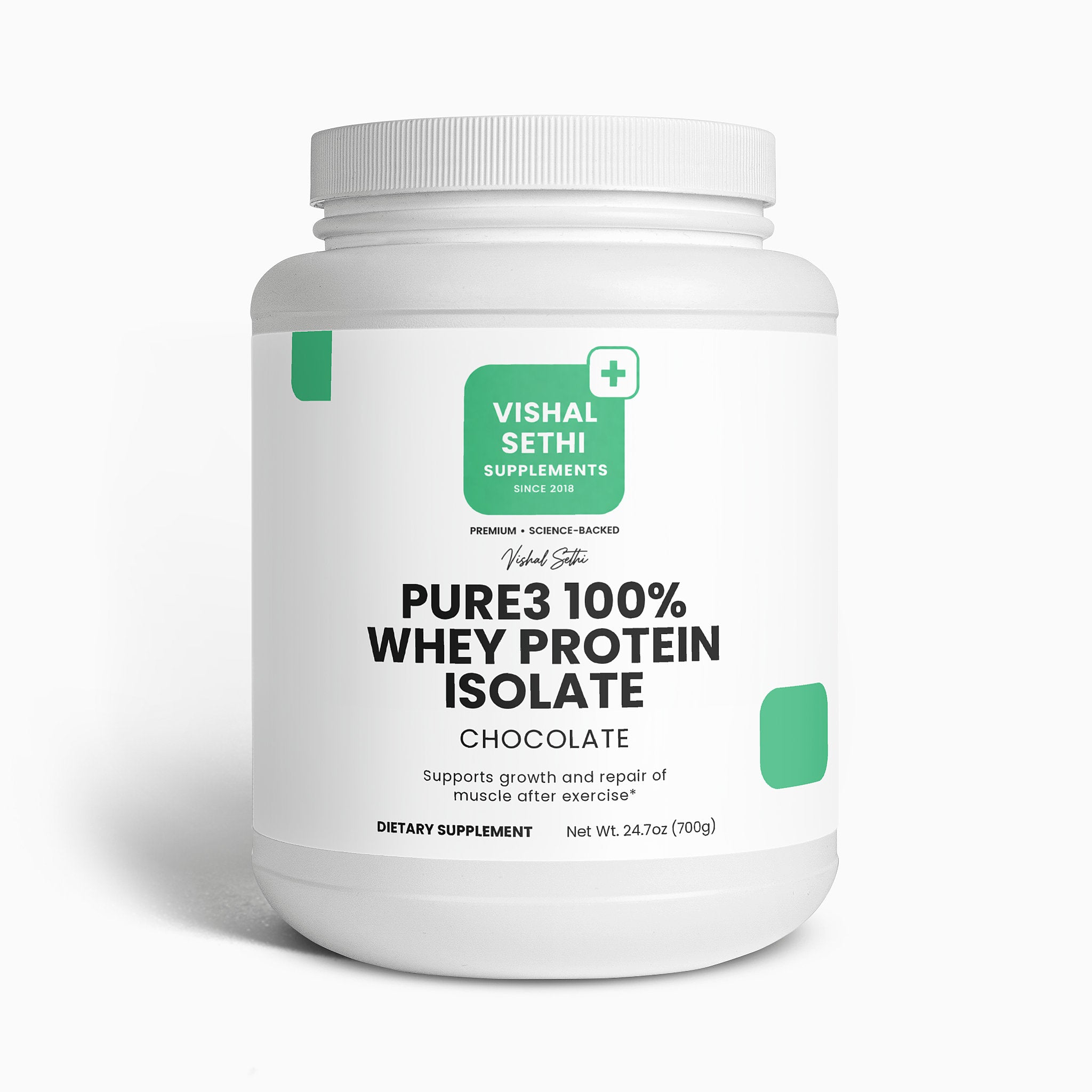 Pure3 100% Whey Protein Isolate (Chocolate)