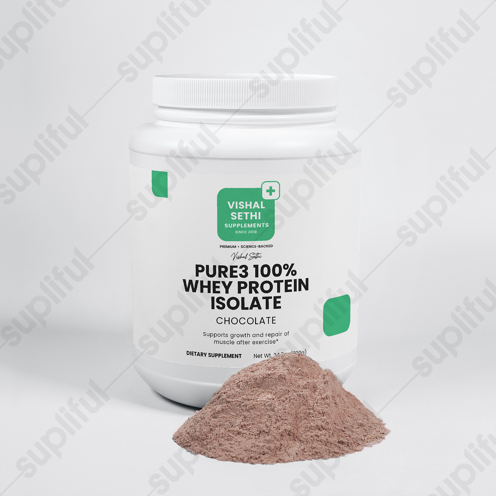Pure3 100% Whey Protein Isolate (Chocolate)