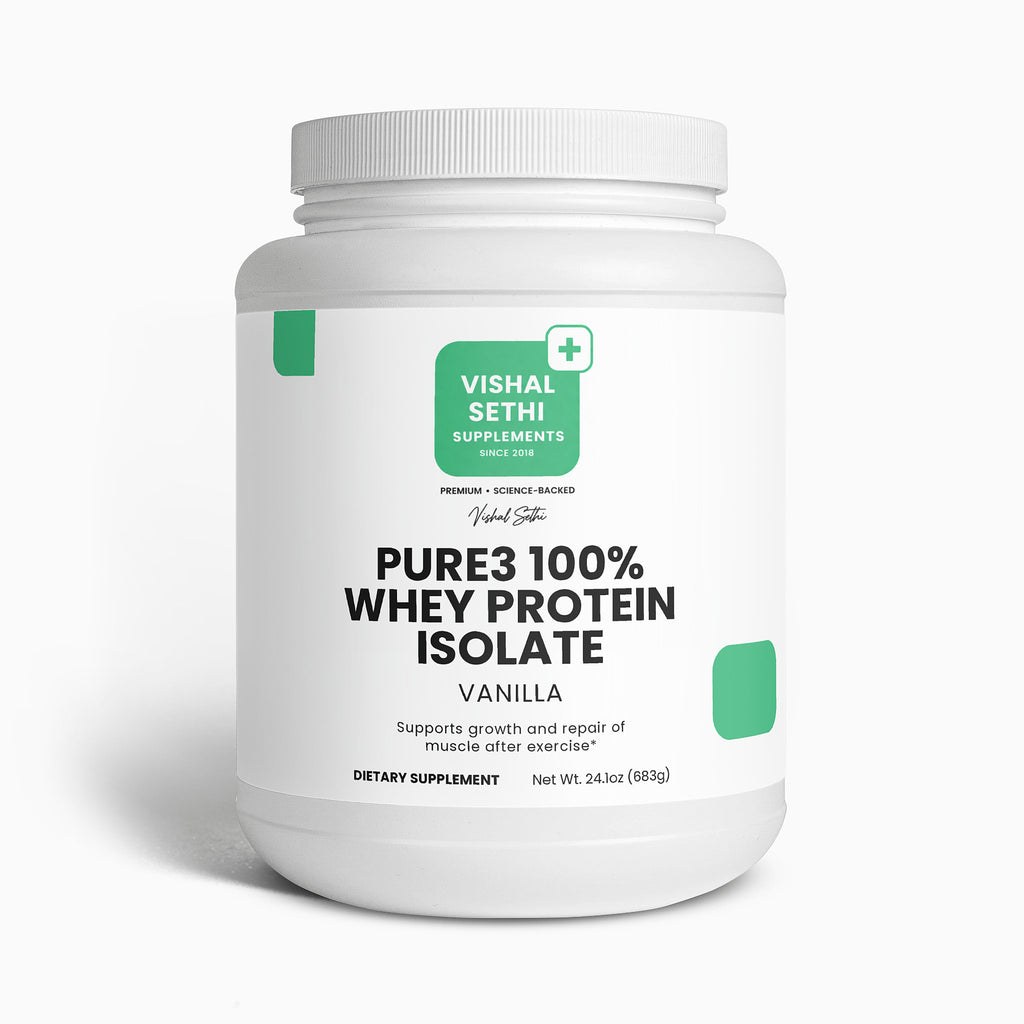 Pure3 100% Whey Protein Isolate (Vanilla)