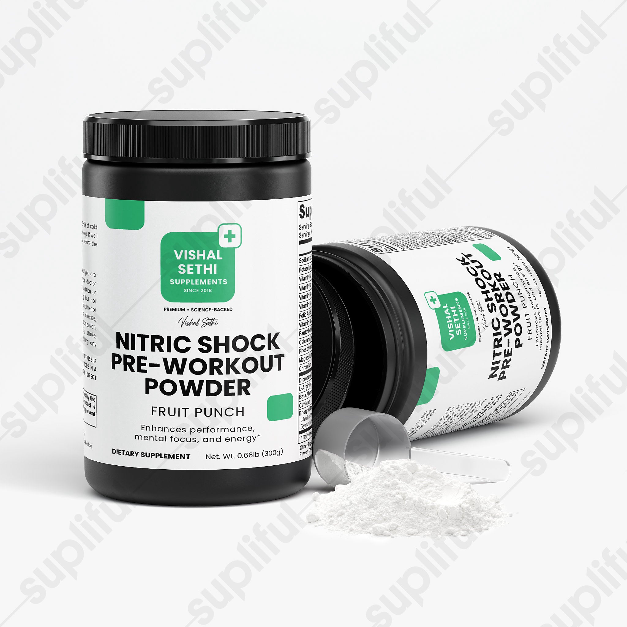 Nitric Shock Pre-Workout Powder (Fruit Punch)