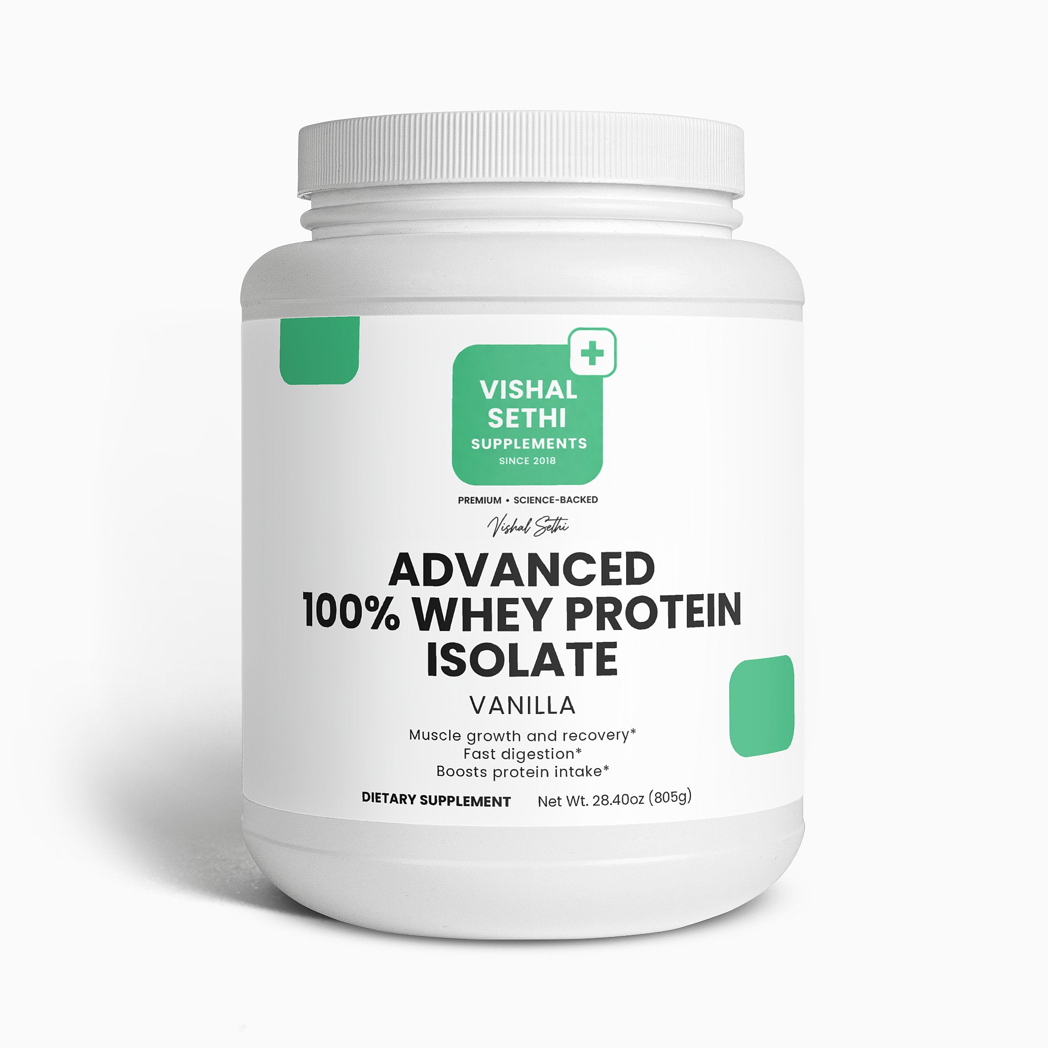 Advanced 100% Whey Protein Isolate (Vanilla)